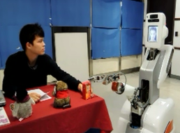 Interactive Reinforcement Learning based Assistive Robot